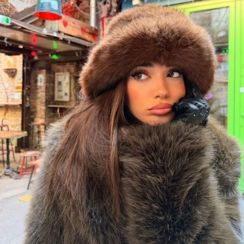 Brown Mink Winter Hat